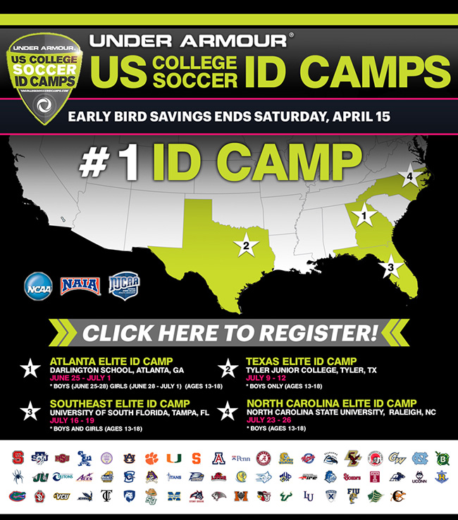 US College Soccer ID Camps College Soccer Camps Soccer Camp Information
